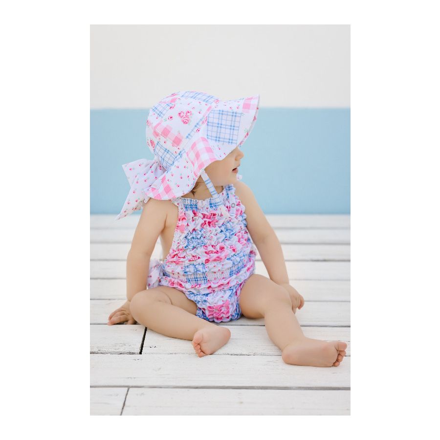 Patchwork Frilled Swimsuit