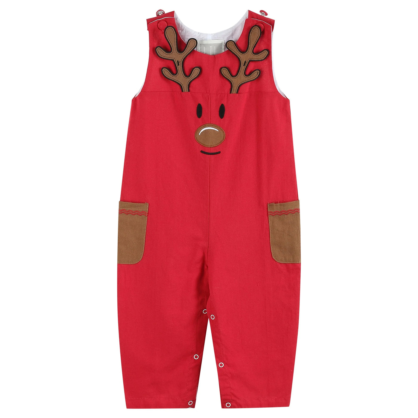 Red Reindeer Pocket Overalls