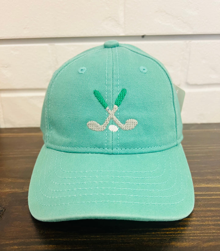 Golf Clubs on Mint Hat