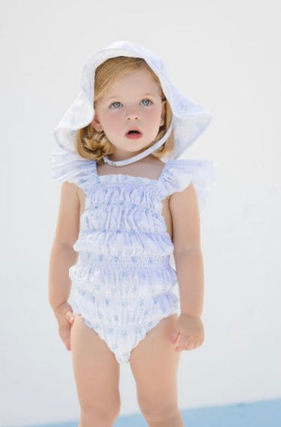 Exclusive Blue Bows Frilled Swimsuit