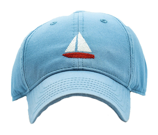 Sailboat on Faded Chambray Hat
