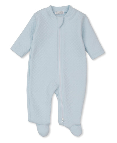 Kissy Jacquard Footie with Zip- 3 Colors