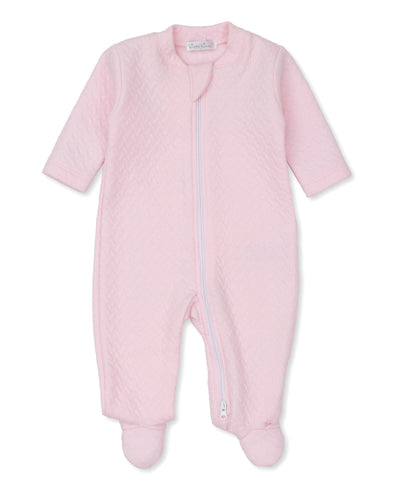 Kissy Jacquard Footie with Zip- 3 Colors
