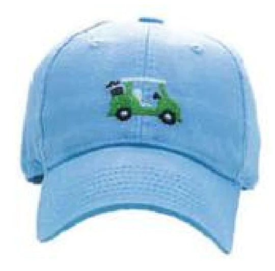 Golf Cart on Light Blue Hat