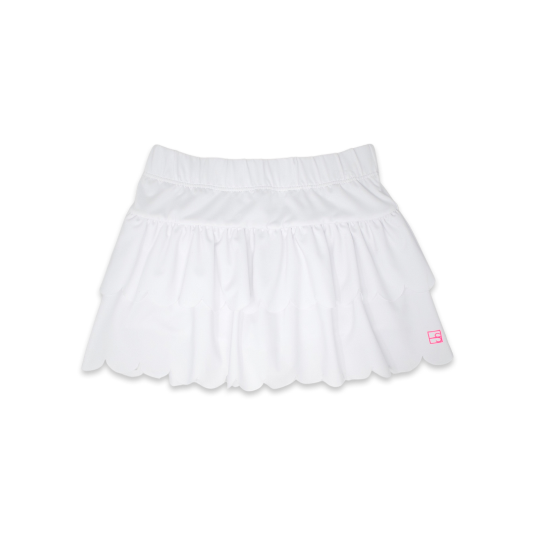 Sally Tier Skirt White