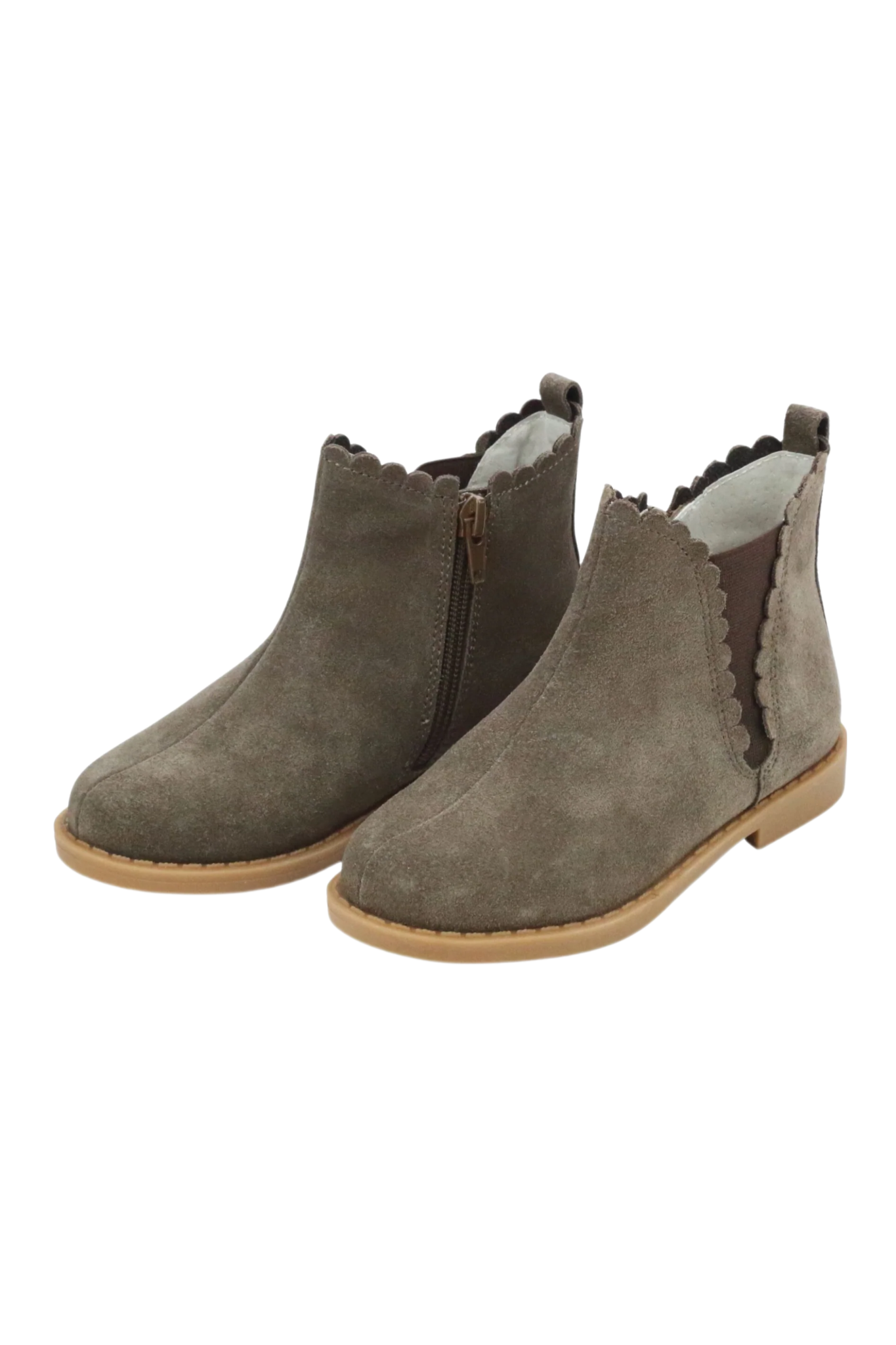 L'amour Nicola Scalloped Chelsea Boot - Brown