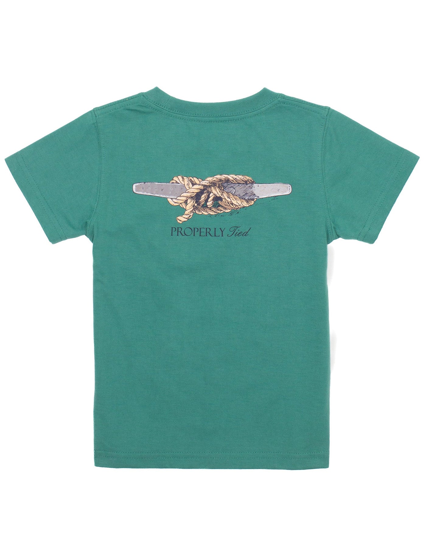 Tied Off SS Logo Tee in Teal