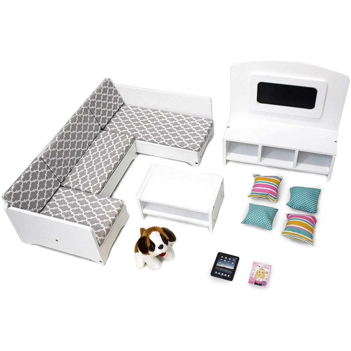 Doll Sectional Sofa with Accessories
