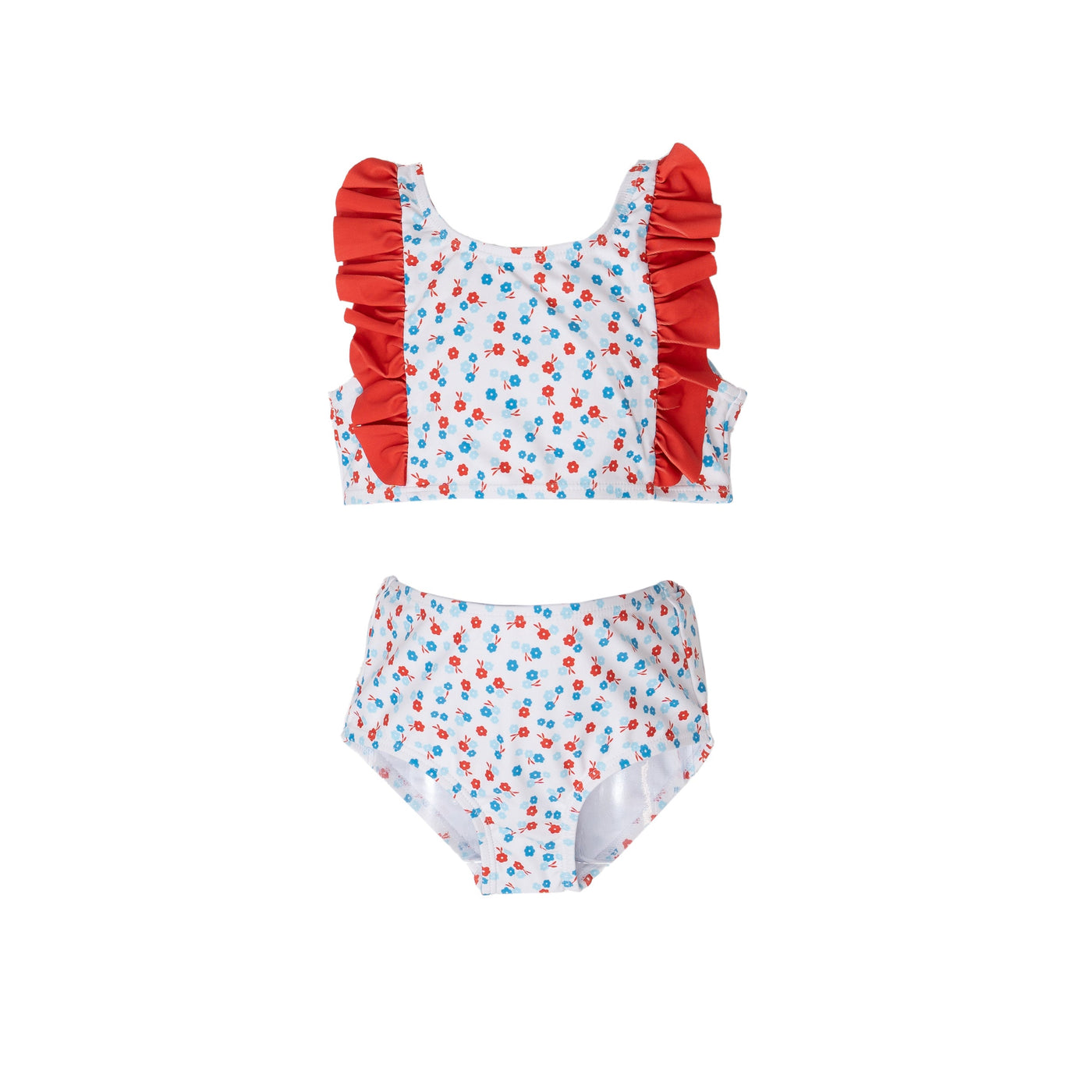 Pinnacle Port Red White & Blue Floral 2 Pc
