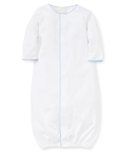 White with Blue Trim Converter Gown Premier Kissy Basics