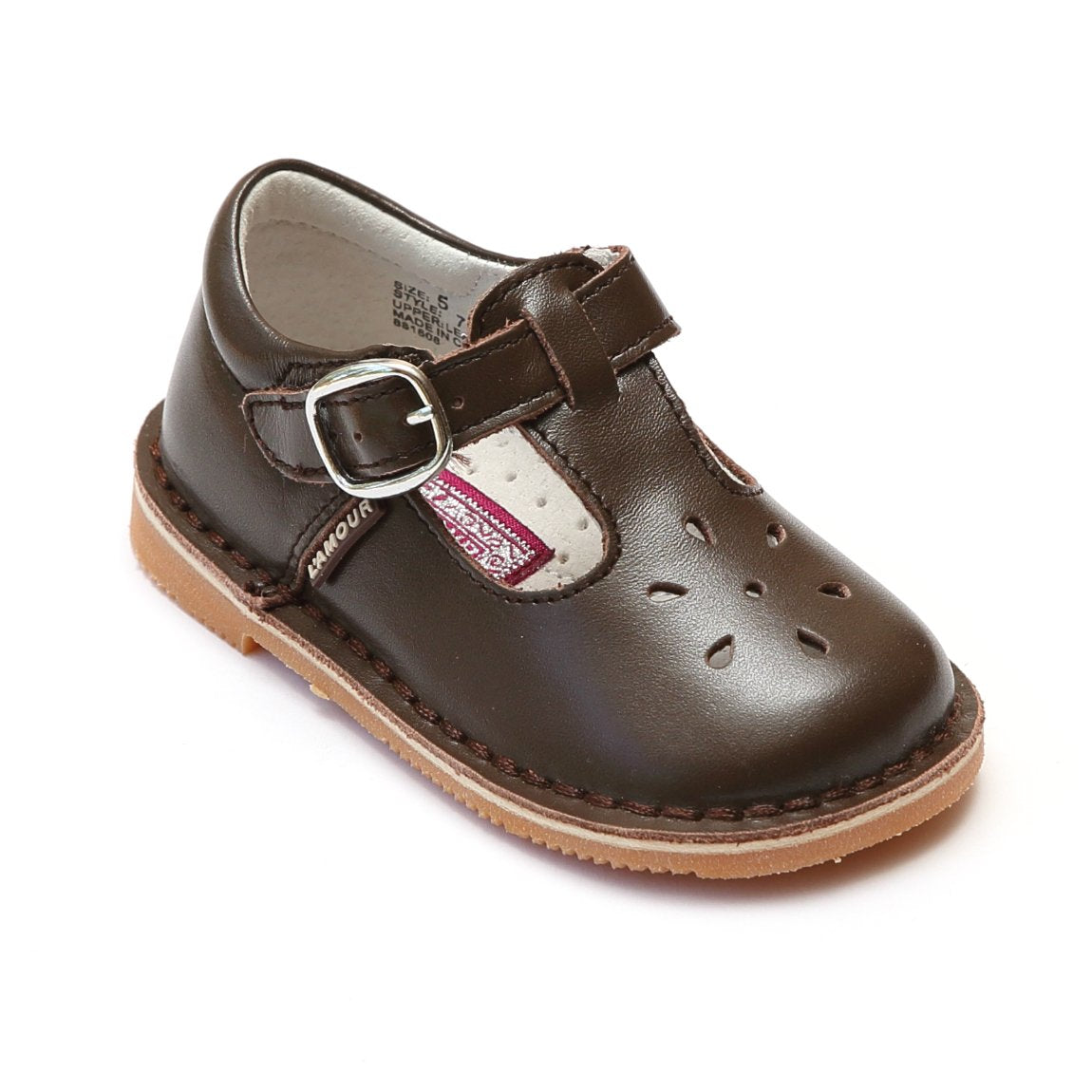 T-Strap Mary Jane Style 751 - Brown