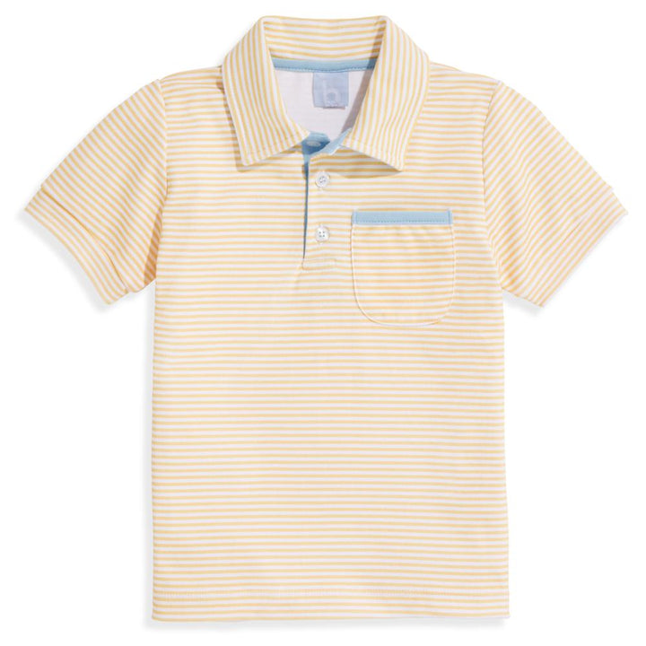 Striped Jersey Ward Polo - Yellow Candy