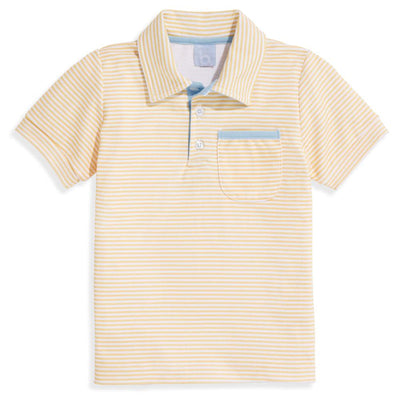 Striped Jersey Ward Polo - Yellow Candy