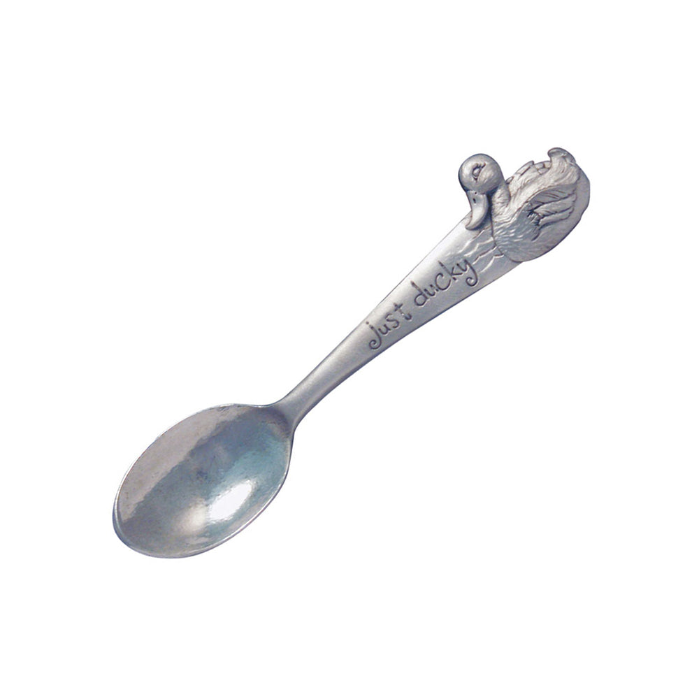 Just Ducky Whimsey Feeding Spoon - Pewter