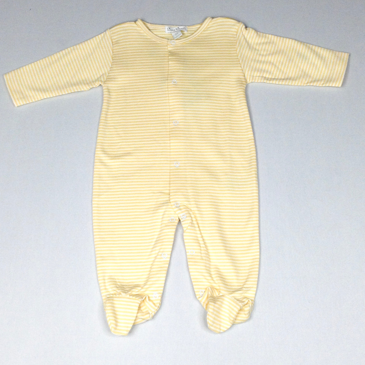 Yellow and White Striped Footie