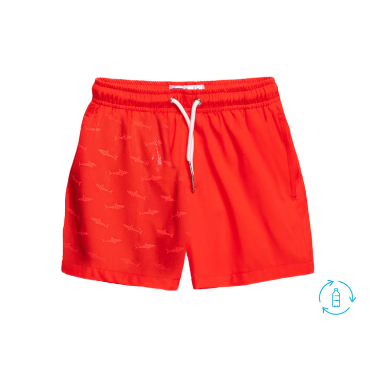 Red to Shark -Color Changing Swim Trunks