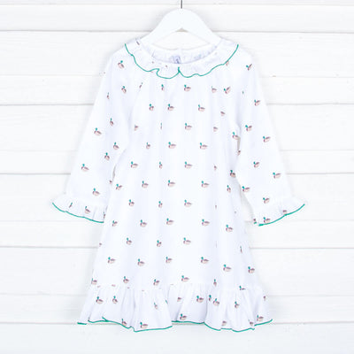 Mallard Duck Print Gown