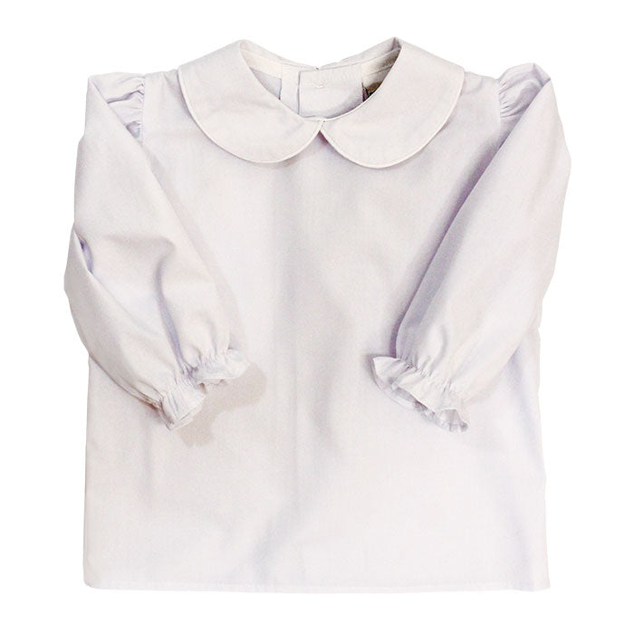 girls white peter pan collar top