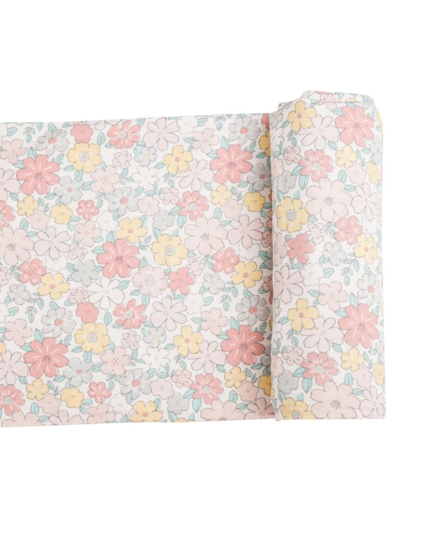 Sweet Ditsy Swaddle Blanket - Pale Pink