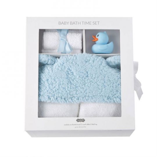 Blue Baby Bath Time Gift Set The Sugarplum Tree