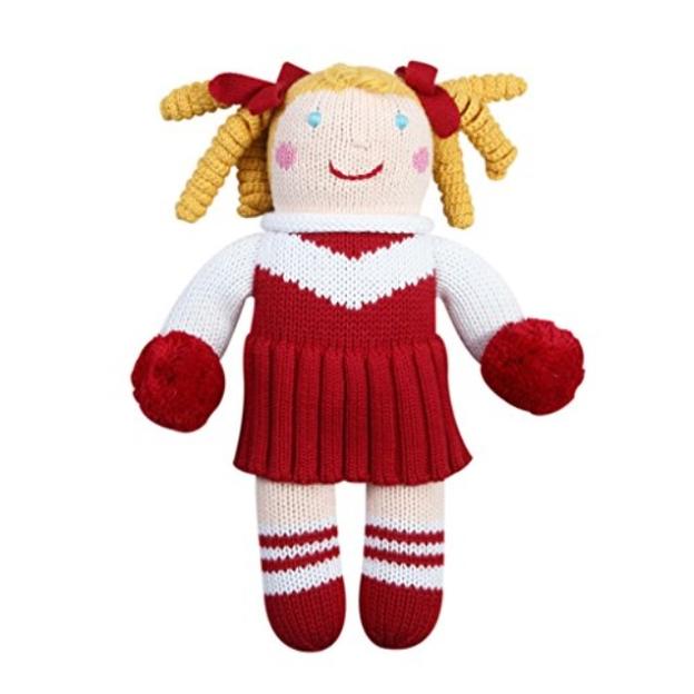 Red/White Cheerleader Crochet Doll