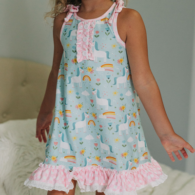 Unicorns Gown w/ Bloomers