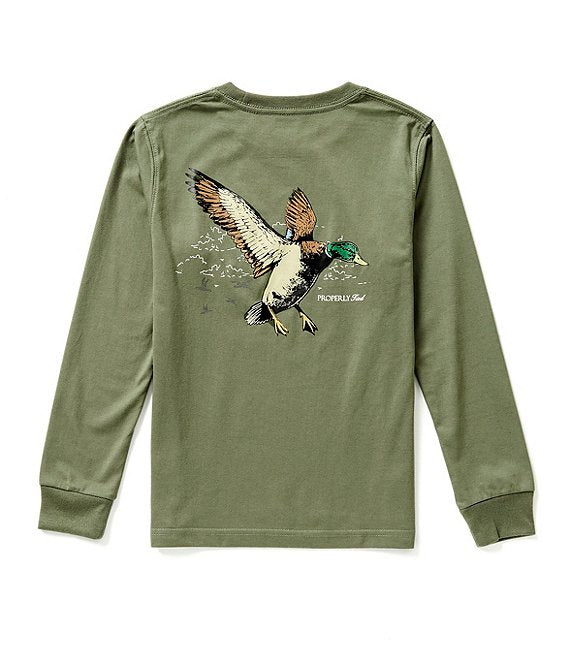 LD Mallard Flight LS Tee Olive