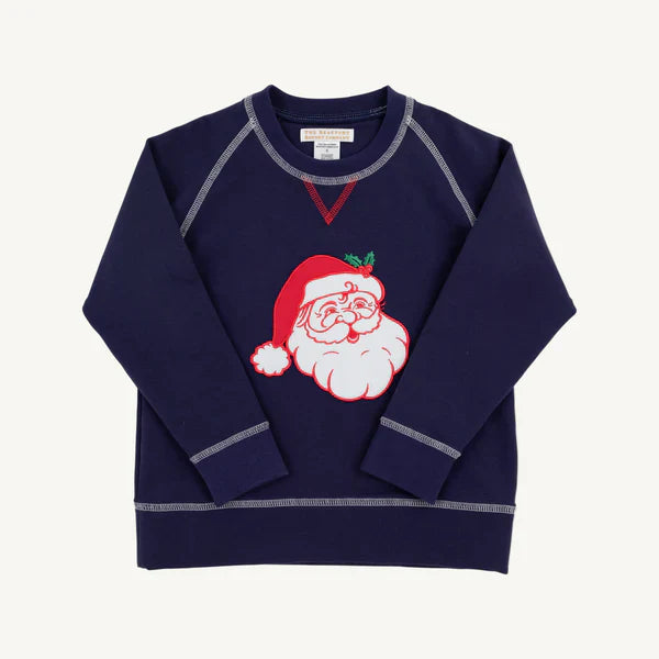 Boys Cassidy Comfy Crewneck Nantucket Navy, Santa