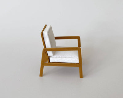 Modern Dollhouse Armchair: Olive