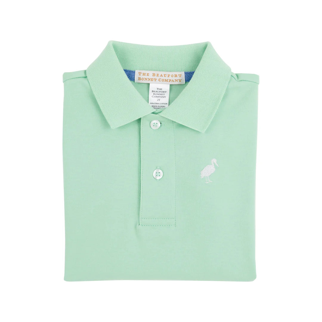 Prim and Proper Polo SS Grace BG WAW Sunrise BLVD Blue