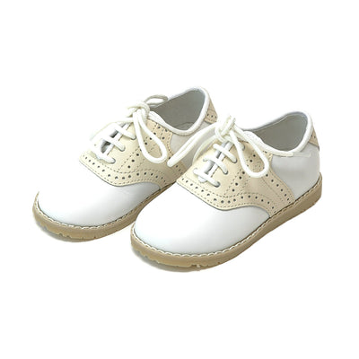 Luke Saddle Shoe White & Beige