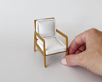 Modern Dollhouse Armchair: Petal