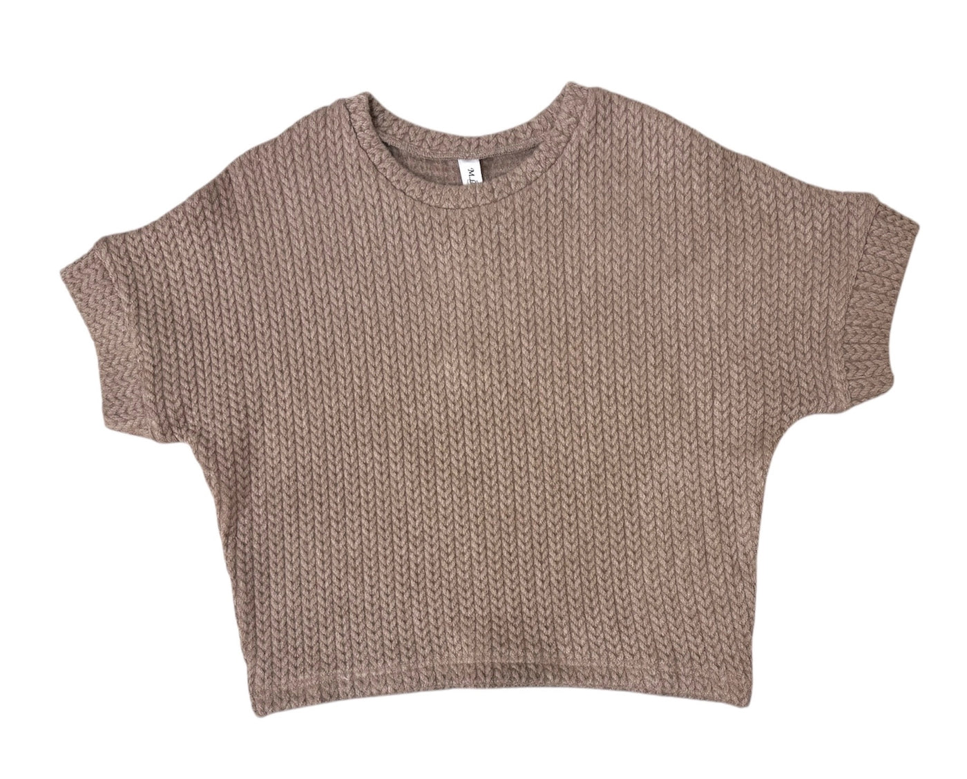 Taupe Oversize Half Sleeve Sweater