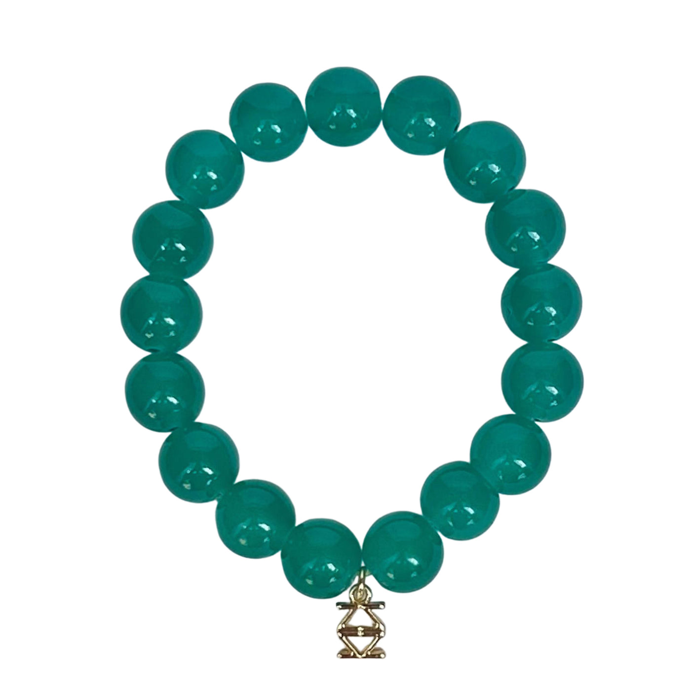 Glass Bead Stretch Bracelet - Various Colors
