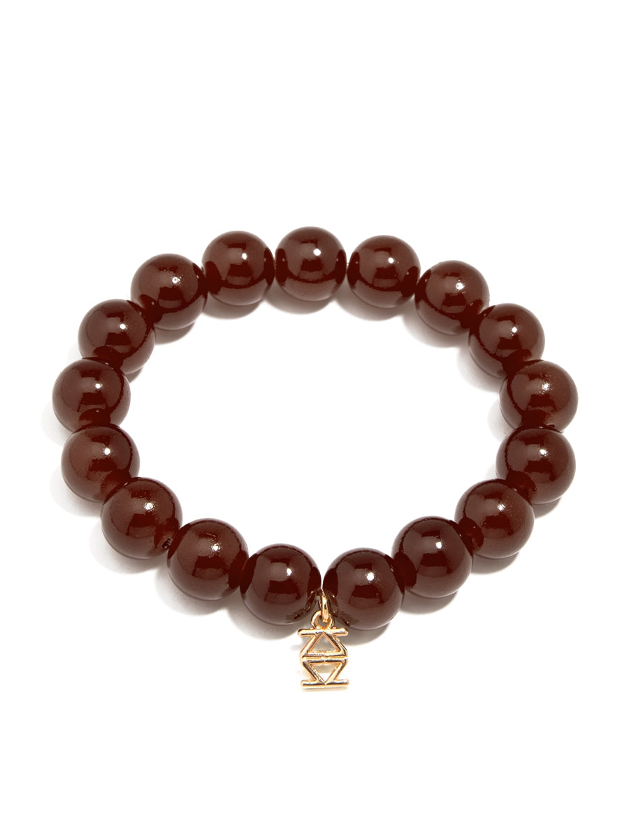 Glass Bead Stretch Bracelet - Various Colors