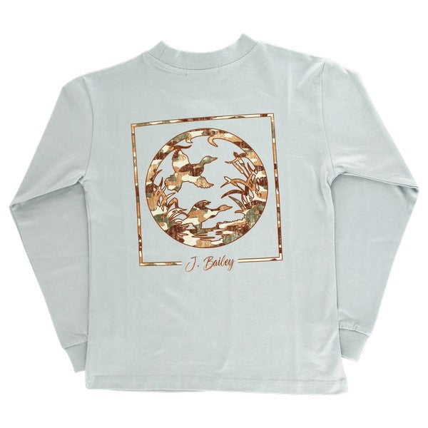 LS Logo Tee Sage Duck Silhouette