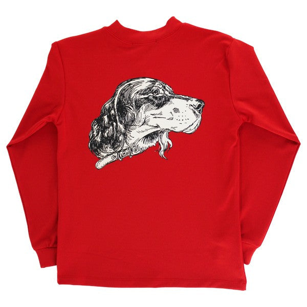 LS Red Logo Performance Tee Spaniel Dog