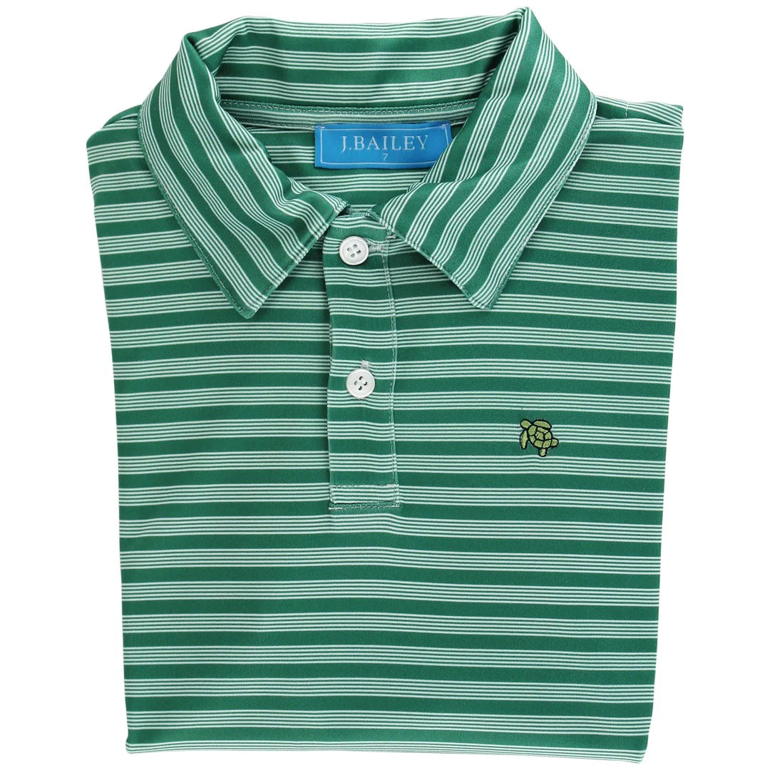 Performance Harry Long Sleeve Polo Evergreen