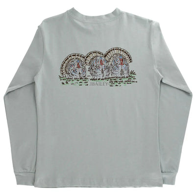 Long Sleeve Logo Tee Turkey on Sage