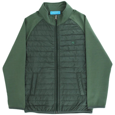 Quilted Bomber Jacket Green
