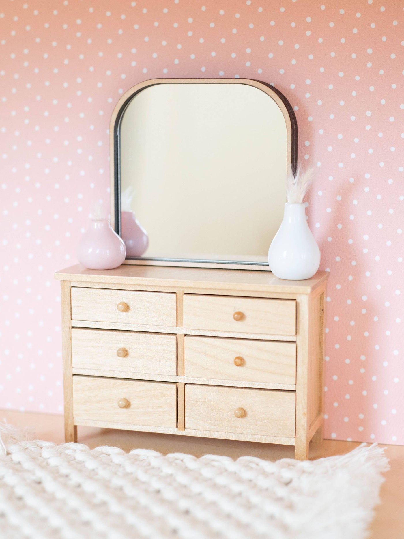 Dollhouse Bristol Arched Mirror | Multiple Colors: Black