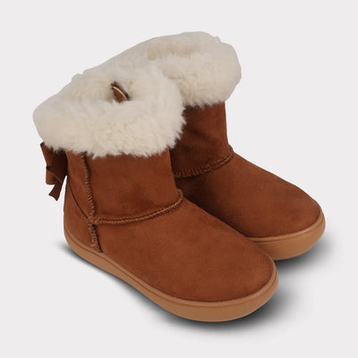 Daniela Girls Zip Up Boot in Chestnut