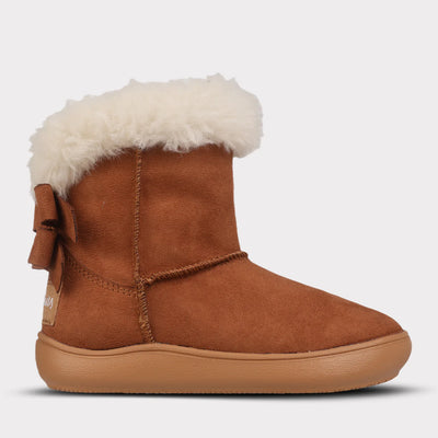 Daniela Girls Zip Up Boot in Chestnut