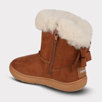 Daniela Girls Zip Up Boot in Chestnut