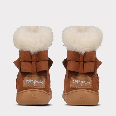 Daniela Girls Zip Up Boot in Chestnut