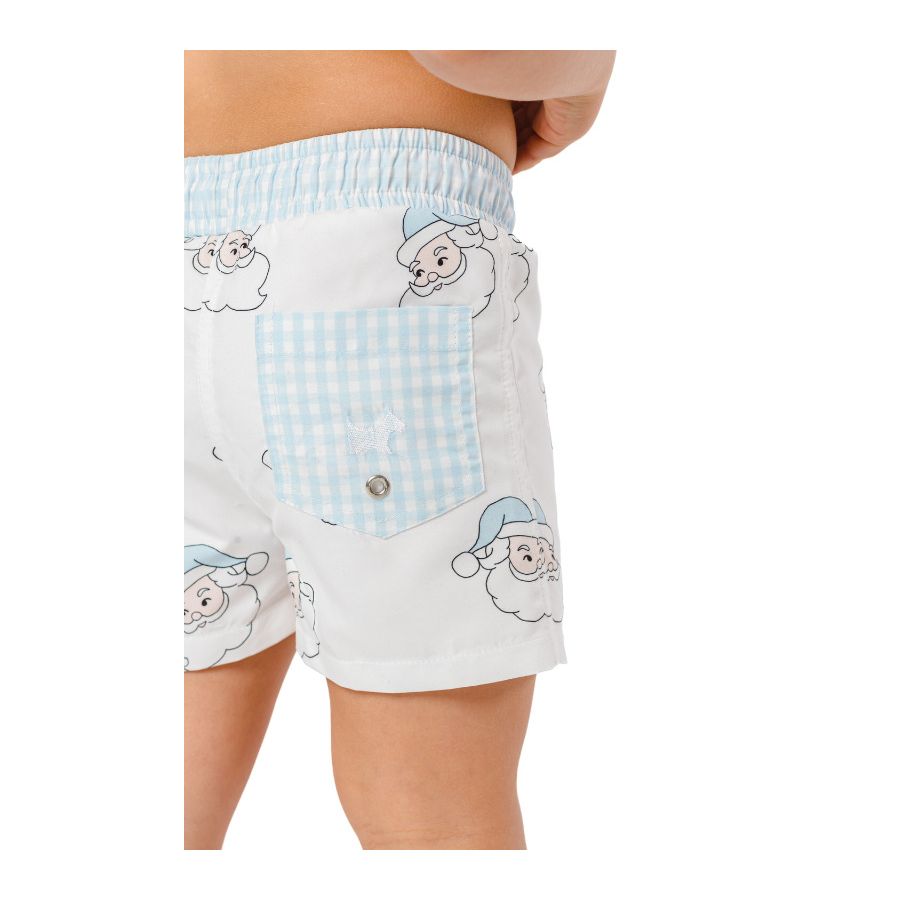 Exclusive Blue Santa Swim Trunk