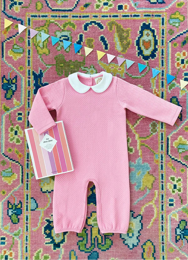 Poppy Dell Playsuit Quilted Hamptons Hot Pink