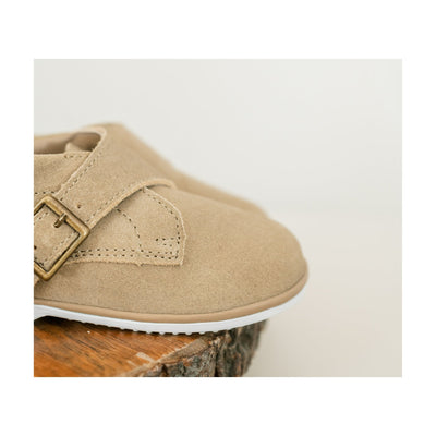 Finch Velcro Bootie Khaki Suede