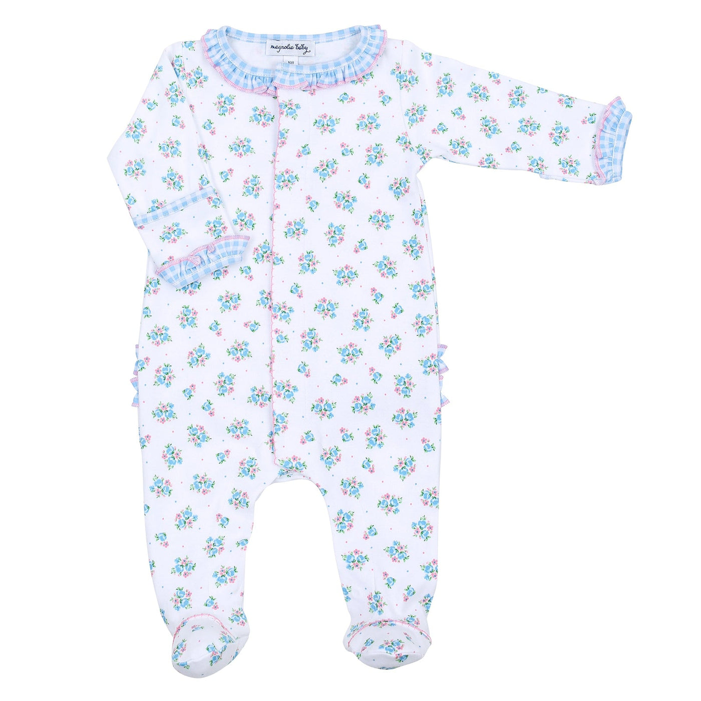 Anna's Classics Printed Ruffle Front Footie