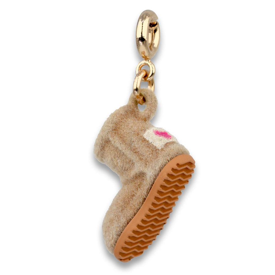 Charm It! Gold Furry Bootie Charm